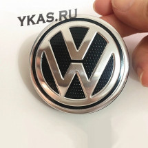 Заглушка (колпачок) на литой диск мод. VW  черный  (D56) пупырка