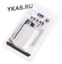 Адаптер в прикуриватель  L-012  110-220V  12-24V/1000mA  USB  белый