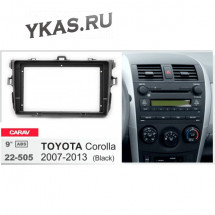 Переходная рамка CarAv 22-343 9' TOYOTA Corolla 2007-13 (Ver.1 / черный)  предзаказ