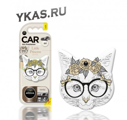 Осв.воздуха  AROMA CAR  Little Princess Cat &quot;Vanilla&quot;  (на дефлектор/подвесной)