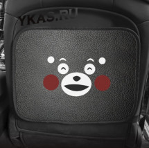 Кикмат &quot;Медведь&quot; для защиты спинки передн. сиденья (43х33см) ,черный