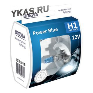 Автолампа BREVIA  12V  H3  55W PK22s Power Blue S2 (box 2шт)