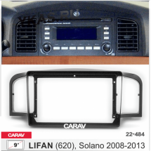 Переходная рамка CarAv 22-484 LIFAN (620), Solano 2008-2013 9' черная  предзаказ