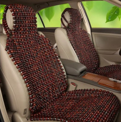 Накидка на переднее сидение  "Nova Bright" темно коричневая с подголовником (128х45см)