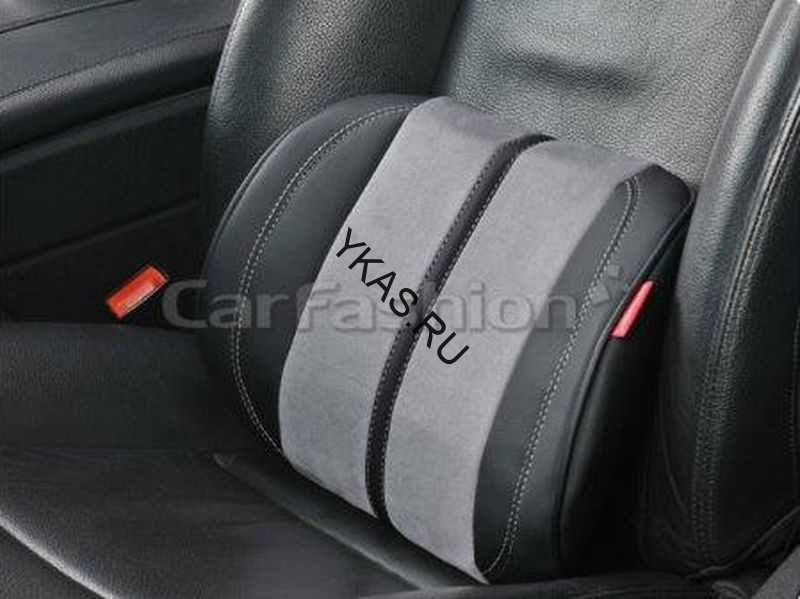 Подушка  под поясницу «FLEX M» серый/черный/серый