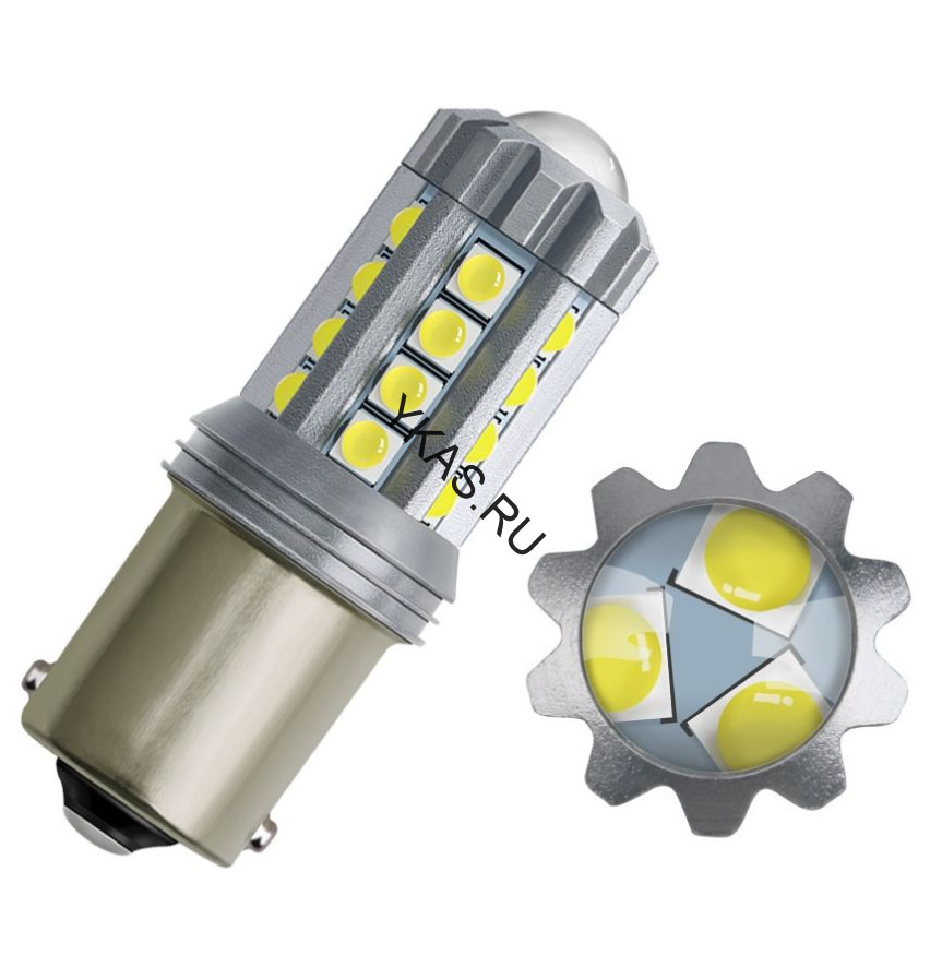 SOLAR  Свет-од  12V  T15  23 SMD 3030  21W   BA15S белый