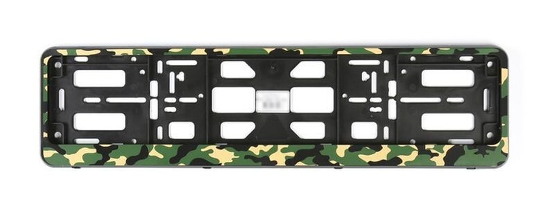 Рамка номера пластик  Камуфляж зелёный