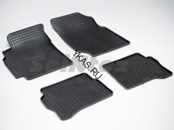 Коврики резиновые   Nissan Almera с 2006-2013г.  СЕТКА