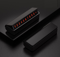 Табличка с номером телефона под стекло №6 Черный