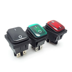 ЭТ Кнопка FOTEK 30x22мм, широкая кнопка 16A красный