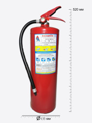 Огнетушитель ОП - 5 "МЕЛАНТИ" порошковый ГОСТ, закачной 5 л "АBCE" с манометром