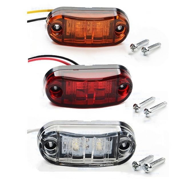 Повторитель поворотов/габаритные огни (7x3,4x2см) влагозащитный Желтый