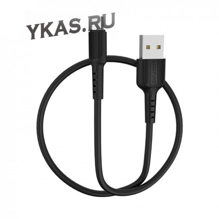 Кабель Borofone  USB - micro USB (1м)  черный BX16