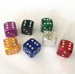 Колпачки на нипель  Игральные кости  Синий (цена за 1шт)