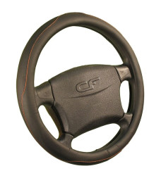 Оплетка на руль CF CREEK - М, Чёрный/Оранжевый (перфорация)