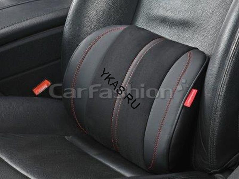 Подушка  под поясницу «FLEX M» черный/черный/красный