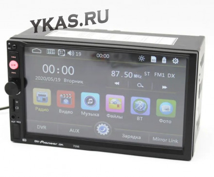 Автомагн.  Pioneer . OK  2 DIN, 10&quot; LCD HD. 4*50W Android, USB, BT 4.0, Wi-Fi, GPS