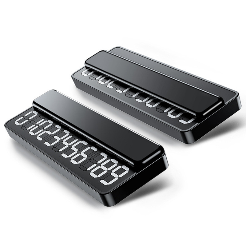 Табличка с номером телефона под стекло №8  Черный