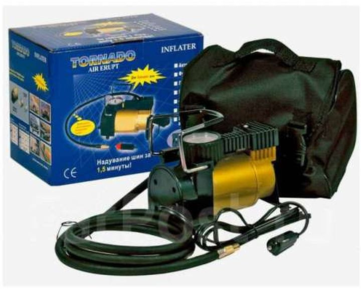 Компрессор  АС 580 Т  TORNADO, пласм. корпус, сумка