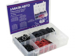 Набор уплотнительных колец 7-55 мм, 383 шт (в кейсе)