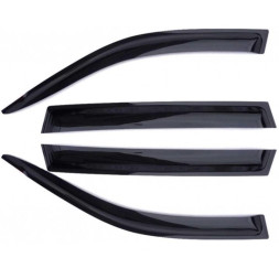 Дефлекторы стёкол Nissan Qashqai (J10) 2007-2014г. VOIN накладные к-т 4 шт.