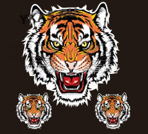 Наклейка  Тигр 22x20см
