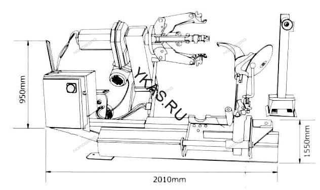 Шиномонтажный станок для грузовых авто NORDBERG 46TRK