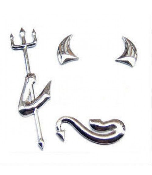 Наклейка декоративная на логотип  "Чертёнок"