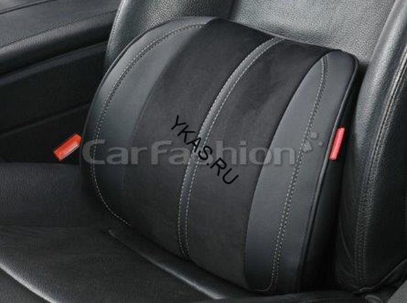 Подушка  под поясницу «FLEX M» черный/черный/т.серый