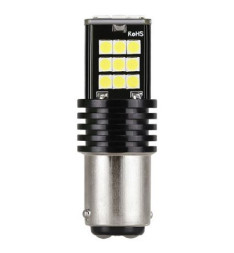 SOLAR Свет-од 12V T15 24 SMD 3030 BAU15S белый (смещенный цоколь) 400Lm