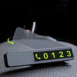 Табличка с номером телефона под стекло №9 Черный