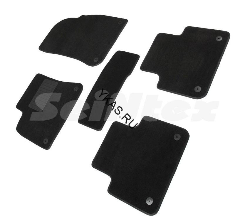 Коврики текстильн. VW Touareg III с 2018г- /компл.5шт./осн.резин./ LUX