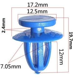 Клипсы  В=19,7 / Ш=17,2 мм.  (цена за упак. 10шт.)