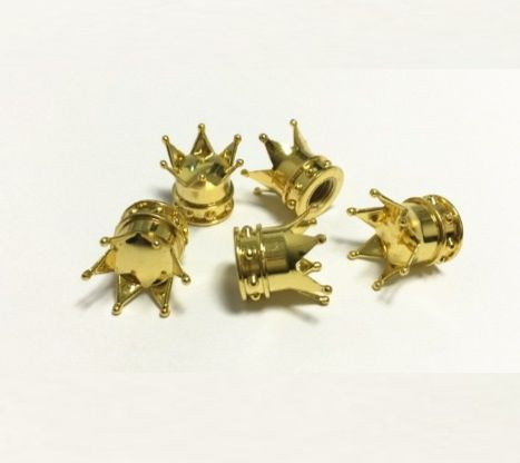 Колпачки на нипель  Корона  Золото (цена за 1шт)