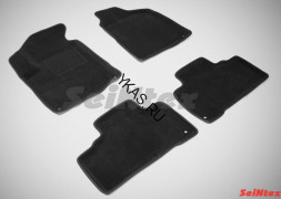 Коврики Ssang yong Actyon II c 2010г- /компл.5шт./осн.резин./ 3D