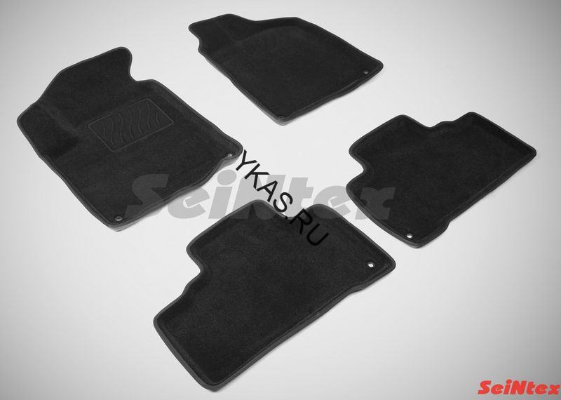 Коврики  Ssang yong Actyon II c 2010г- /компл.5шт./осн.резин./ 3D