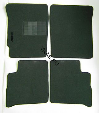 Коврики текстильн. CHERY JAGGI  /компл.5шт./осн.резин.