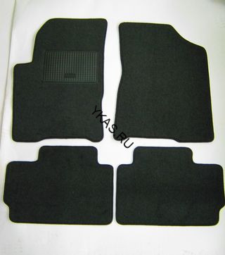 Коврики текстильн. ЗАЗ Forza /компл.5шт./осн.резин.