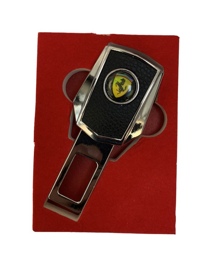 Блокировка ремня безопасности "FERRARI"  1шт. (с вставкой)