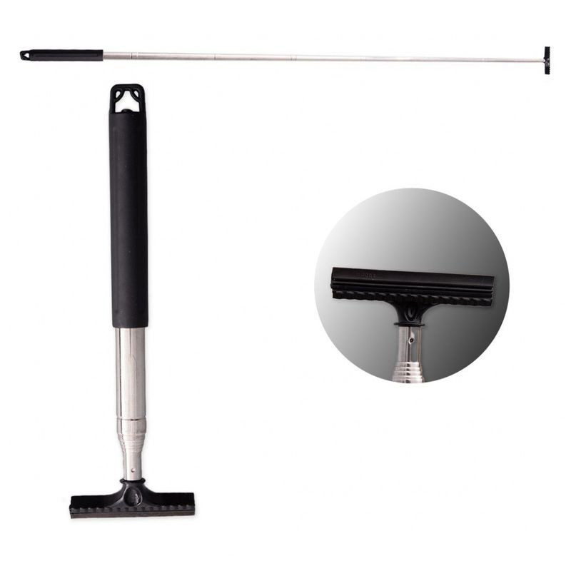 Стяжка воды "Li-Sa" Т"-образный, лезвие - 6,5см, телескопическая ручка 23-98см, чёрный