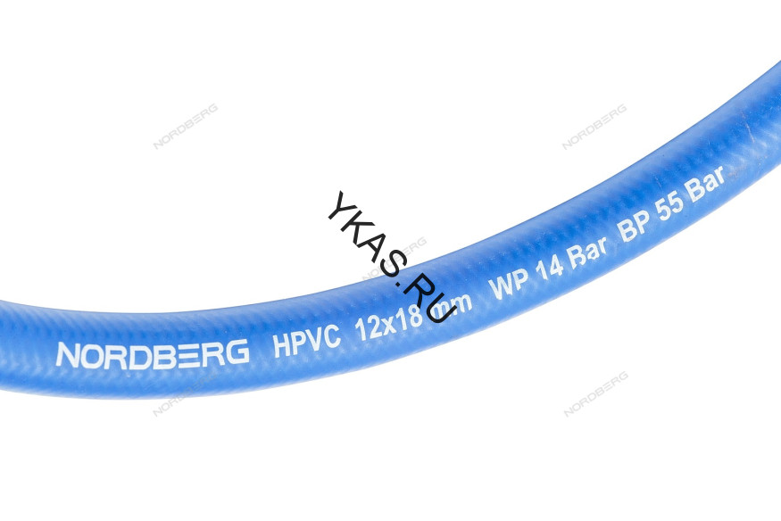 Шланг воздушный гибридный NORDBERG H1218HPVC (12х18 мм, 1 м)