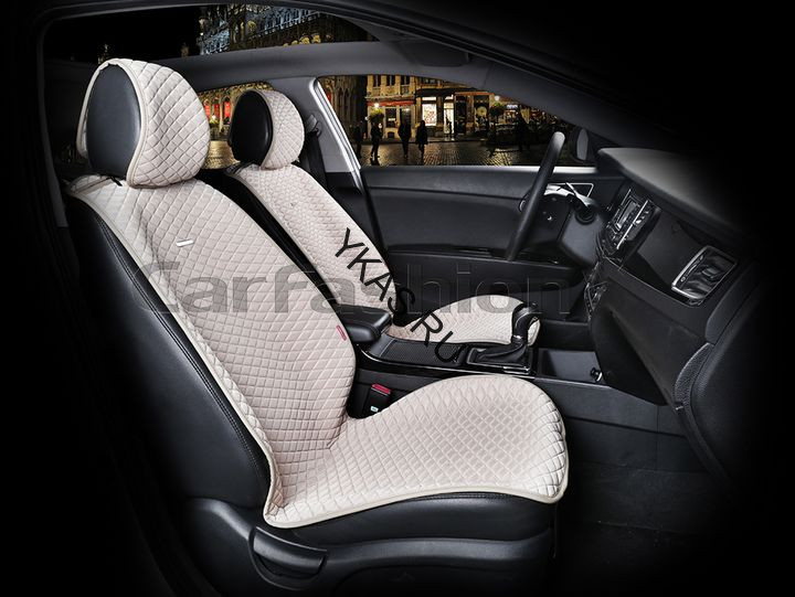 Накидки Фронт  «PALERMO»  Бежевый/Бежевый (капрон/экокожа)