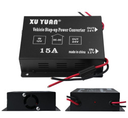 Преобраз. напряжения повышающий Carlife 12-24V 15A 180W