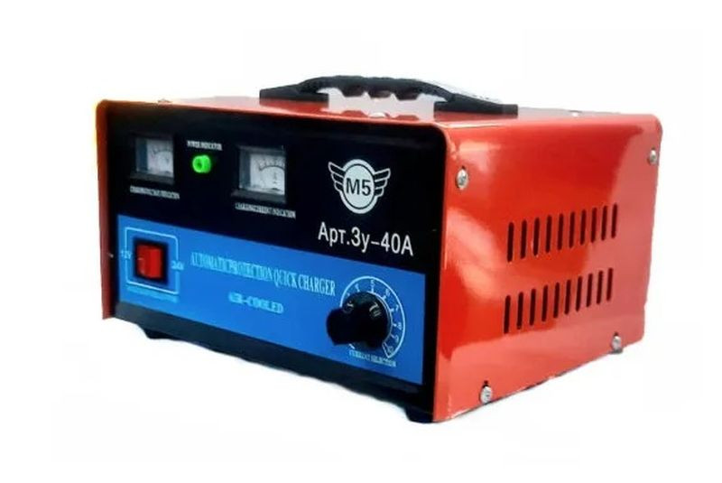 Зарядное устр-во  М5  ЗУ40 инверторное 12-24V  ток зарядки max 40A