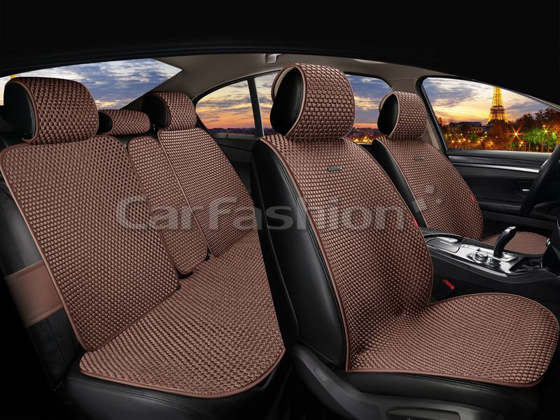 Комплект Накидок   «KANT PLUS»  Коричневый  (искусственный шёлк)