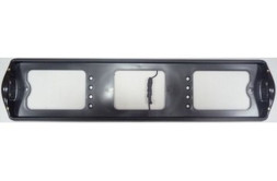 Рамка номера пластик с боковой подсветкой ЧЁРНАЯ