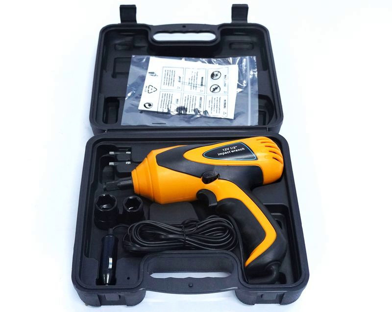 DC Гайковерт ударный автомобильный, 12 Вольт, 1/2 дюйма, 380 N.m