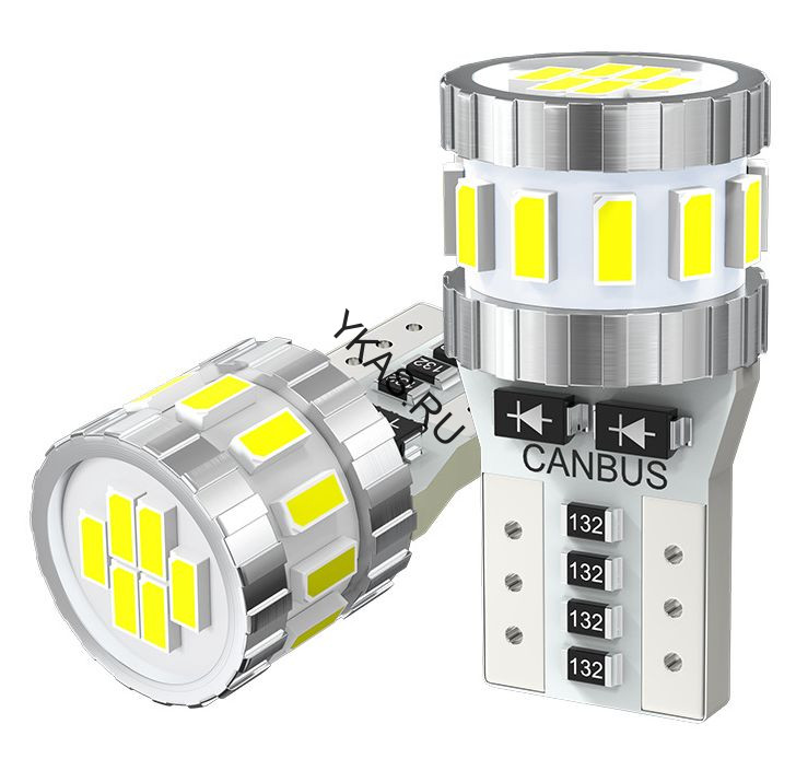 SOLAR  Свет-од  12V  T10 18 SMD 3014 W5W  W2.1x9.5d с обманкой