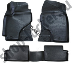 Коврики резиновые Geely SC7 c 2012г. тэп (корыто)