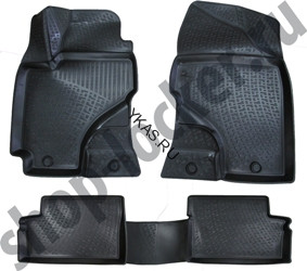 Коврики резиновые   Geely SC7 c 2012г. тэп (корыто)